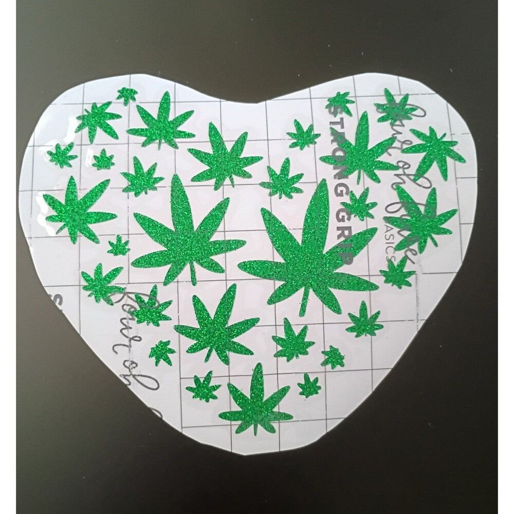 pot leaf heart Vinyl Decal stoner Sticker Car Window Laptop Decal 5 inch